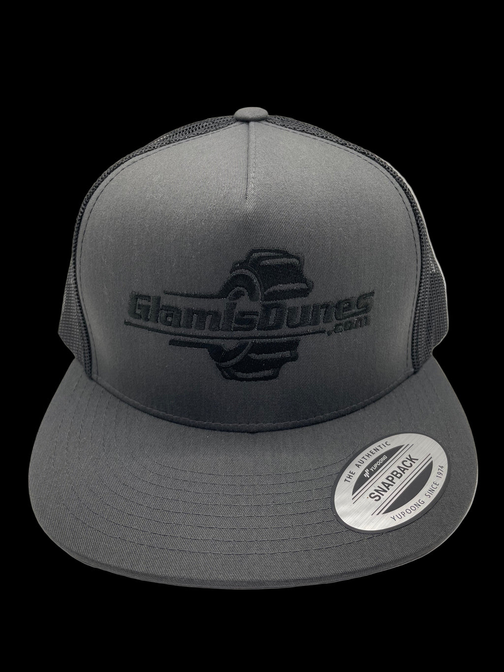 GD Center Tire Snapback Flatbill- Charcoal