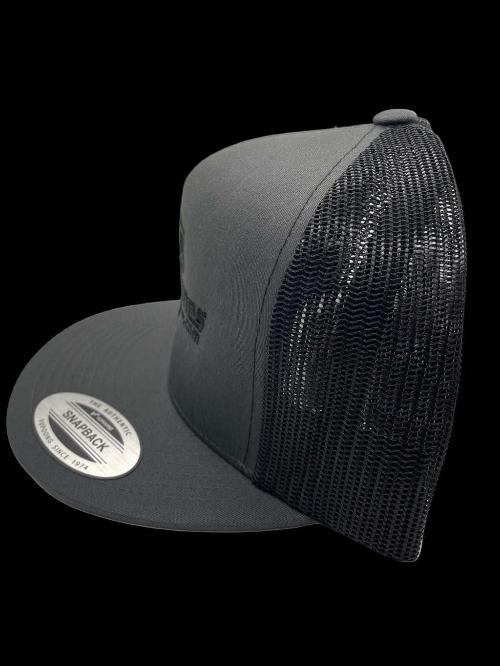 GD Center Tire Snapback Flatbill- Charcoal
