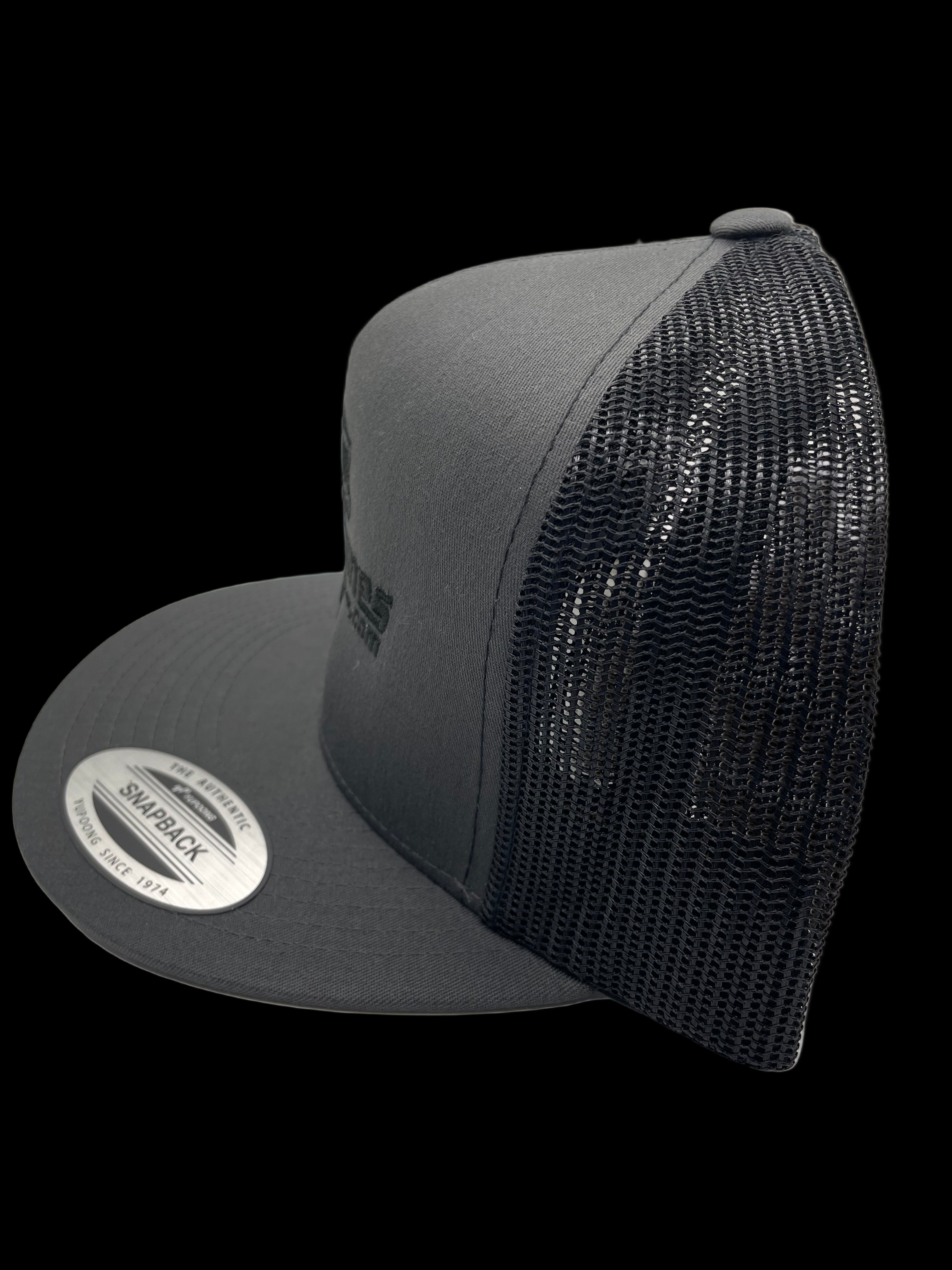 GD Center Tire Snapback Flatbill- Charcoal